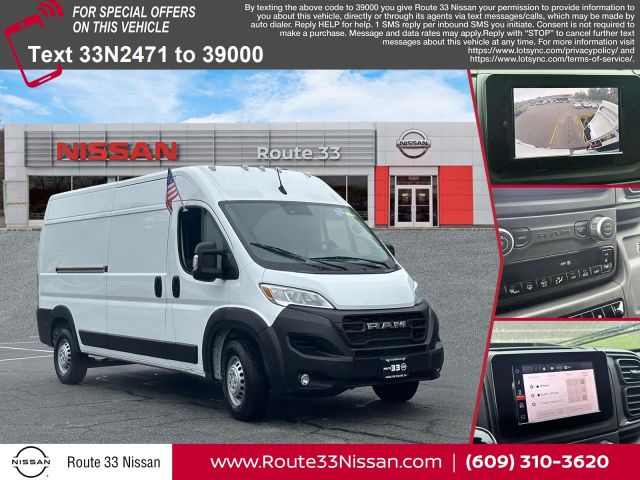 2024 Ram ProMaster Cargo Van Tradesman 2500 High Roof 159 WB w/Pass Seat