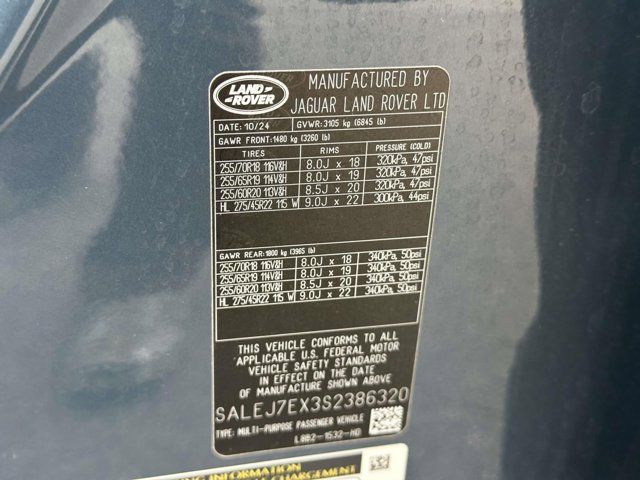 2025 Land Rover Defender S 2025 Land Rover Defender S