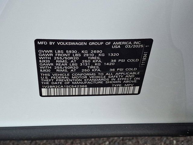 2025 Volkswagen Atlas 2.0T SEL