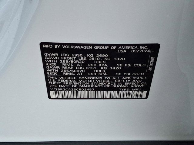 2025 Volkswagen Atlas 2.0T SEL