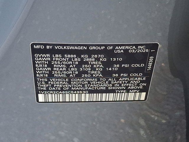 2025 Volkswagen Atlas 2.0T Peak Edition