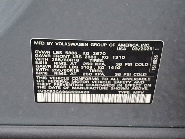 2025 Volkswagen Atlas 2.0T Peak Edition
