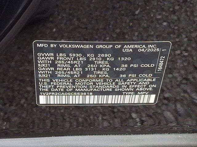 2025 Volkswagen Atlas 2.0T SEL Premium R-Line