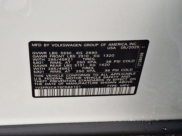 2025 Volkswagen Atlas 2.0T SEL Premium R-Line