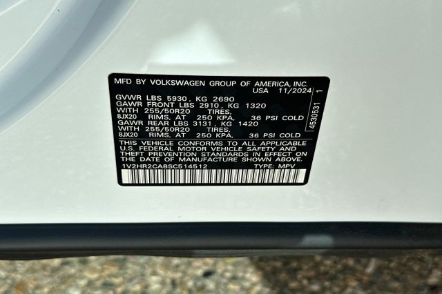 2025 Volkswagen Atlas 2.0T SE w/Technology 2025 Volkswagen Atlas 2.0T SE w/Technology