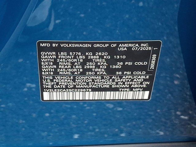 2025 Volkswagen Atlas Cross Sport 2.0T SE