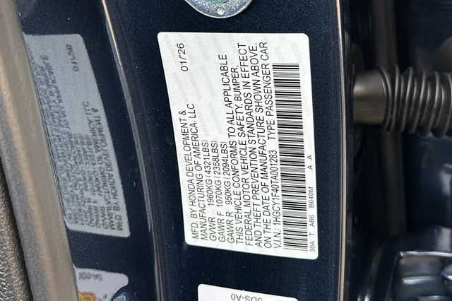 2026 Honda Accord SE