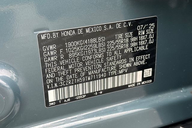 2026 Honda HR-V Sport