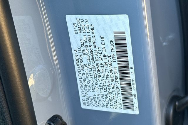 2026 Honda Ridgeline Sport 2026 Honda Ridgeline Sport