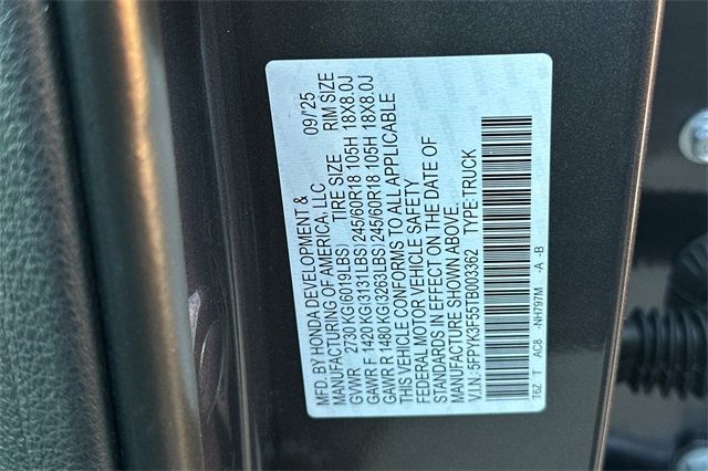 2026 Honda Ridgeline RTL 2026 Honda Ridgeline RTL