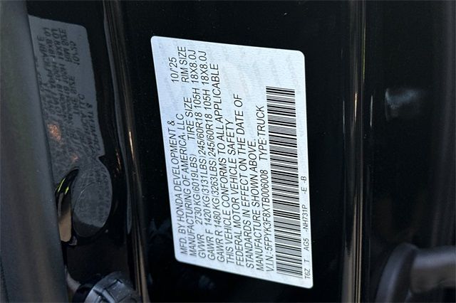 2026 Honda Ridgeline Black Edition 2026 Honda Ridgeline Black Edition