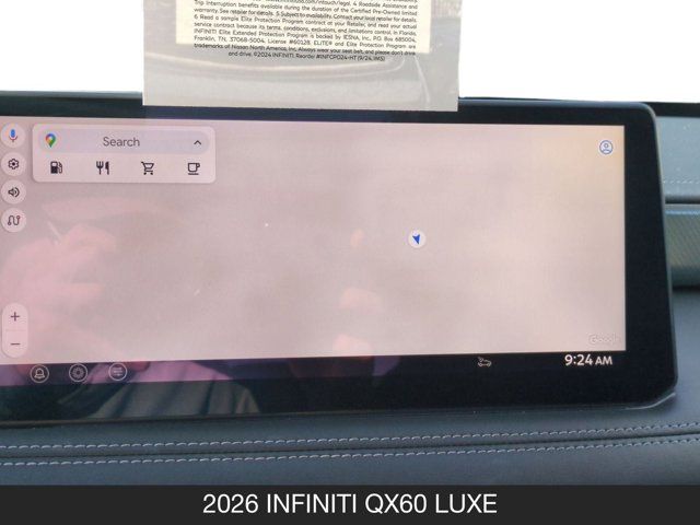2026 INFINITI QX60 LUXE 2026 INFINITI QX60 LUXE