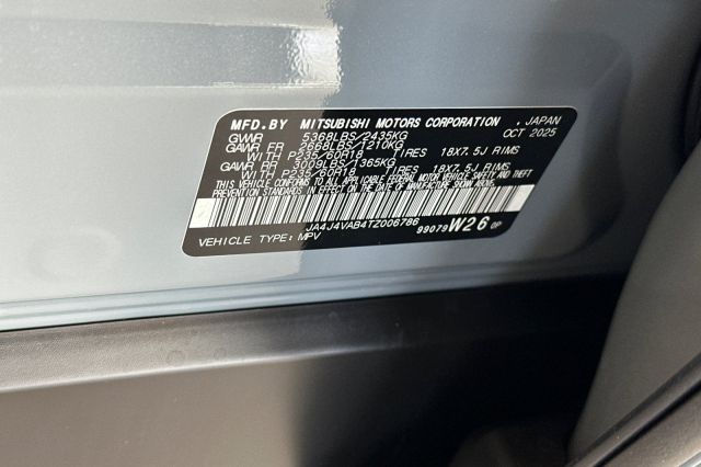 2026 Mitsubishi Outlander SE