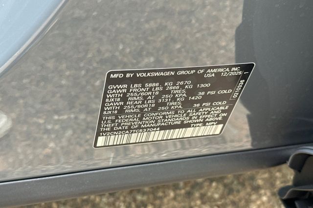 2026 Volkswagen Atlas 2.0T Peak Edition