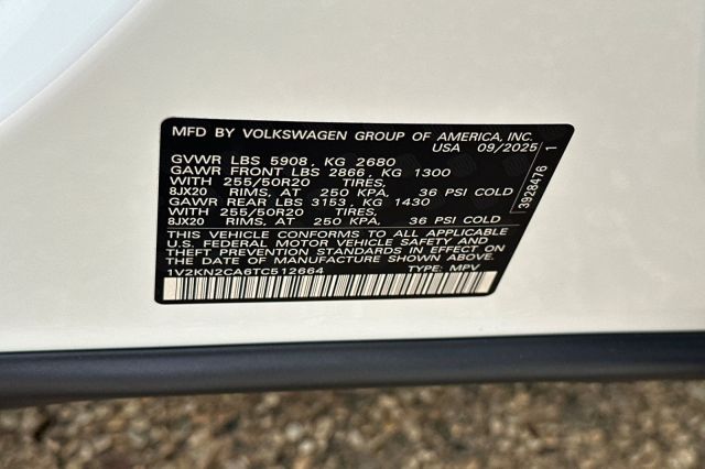 2026 Volkswagen Atlas 2.0T SE w/Technology 2026 Volkswagen Atlas 2.0T SE w/Technology