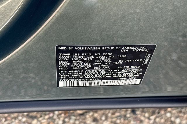 2026 Volkswagen Atlas 2.0T SE w/Technology 2026 Volkswagen Atlas 2.0T SE w/Technology