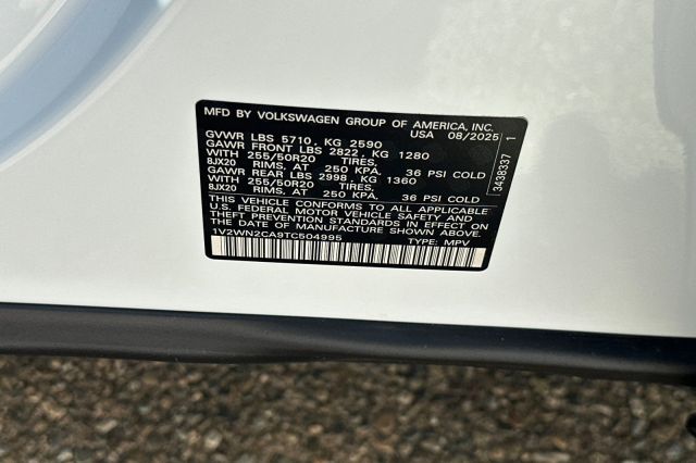 2026 Volkswagen Atlas 2.0T SE w/Technology 2026 Volkswagen Atlas 2.0T SE w/Technology