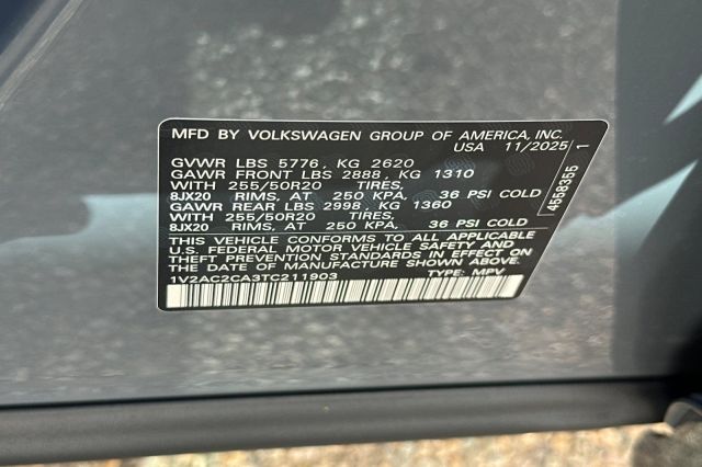 2026 Volkswagen Atlas Cross Sport 2.0T SEL R-Line Black 2026 Volkswagen Atlas Cross Sport 2.0T SEL R-Line Black