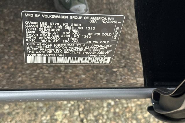 2026 Volkswagen Atlas Cross Sport 2.0T SE w/Technology 2026 Volkswagen Atlas Cross Sport 2.0T SE w/Technology