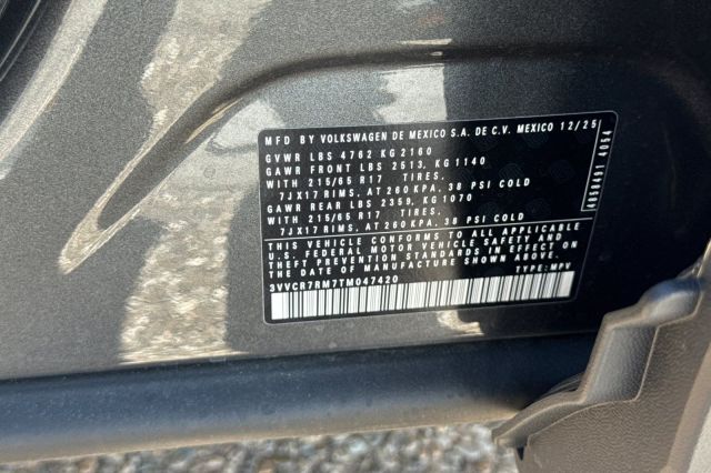 2026 Volkswagen Tiguan 2.0T S